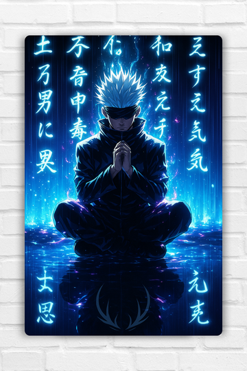 Satoru Gojo - The Strongest Sorcerer Metal Poster
