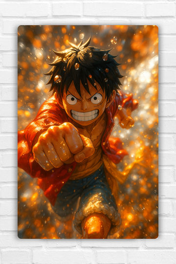 Luffy Unleashed - One Piece Metal Poster