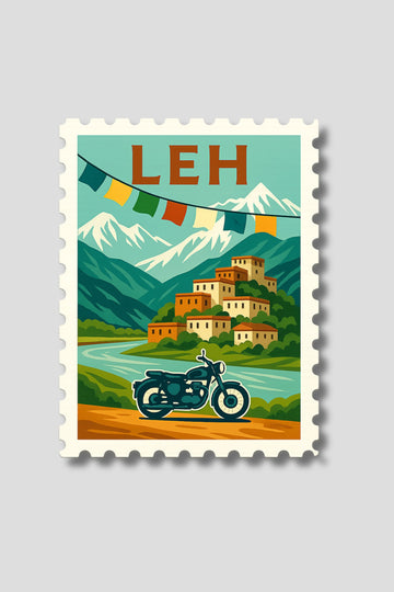 Leh Mountains Sticker