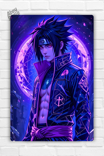 Sasuke Anime Metal Poster 002