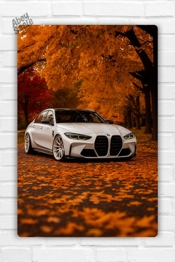 BMW M3 Car Metal Poster