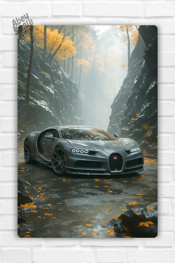 Bugatti Chiron Car Metal Poster 002