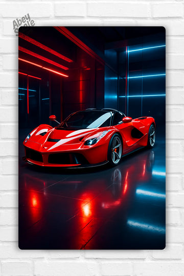 Ferrari FXX-K EVO Car Metal Poster