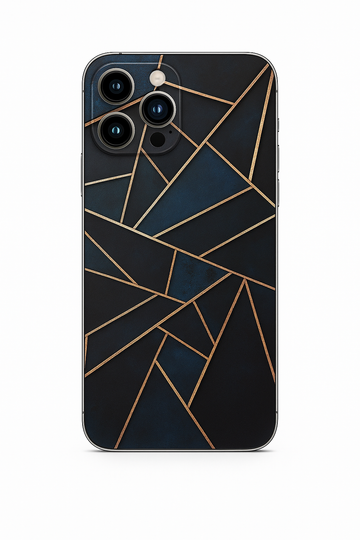 Blue & Grey Abstract Mobile Skin 1437