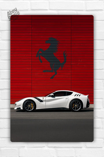Ferrari Car Metal Poster 002