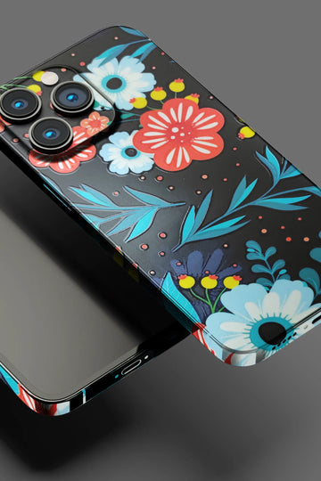 Red & White Flower Mobile Skin 1821