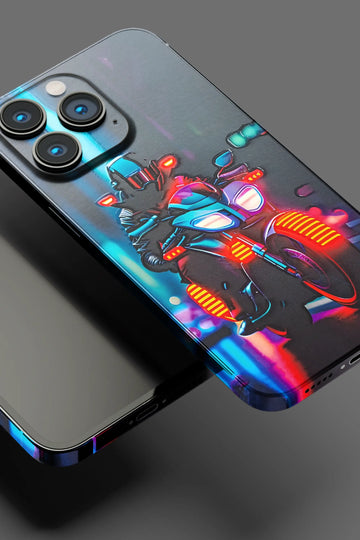 Rider With Neon Lights Mobile Skin 1353