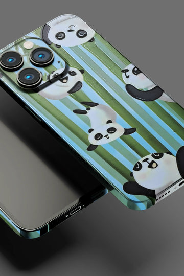 Cute Little Pandas Cartoon Mobile Skin 1378