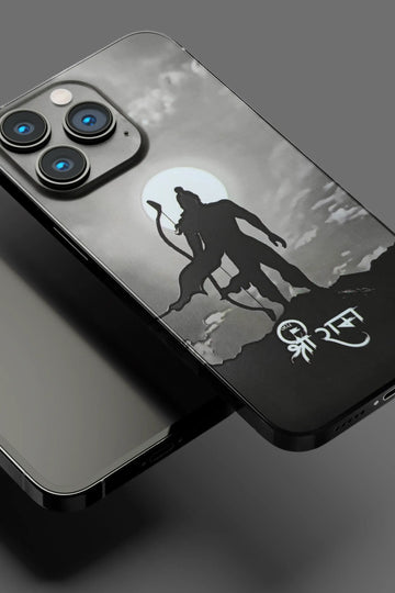 Jay Shree Ram Black Mobile Skin 3264