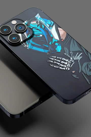 Sanskari Rider Mobile Skin 1542