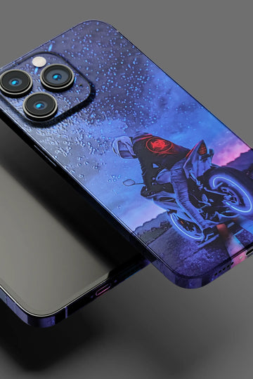 Dark Night Biker Mobile Skin 2339