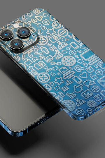 Blue Vector Design Mobile Skin 1741