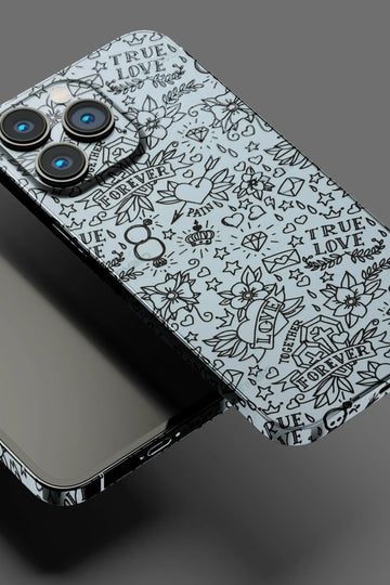 Black & White Abstract Mobile Skin 2403