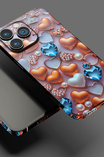 Diamond Heart Mobile Skin 1148