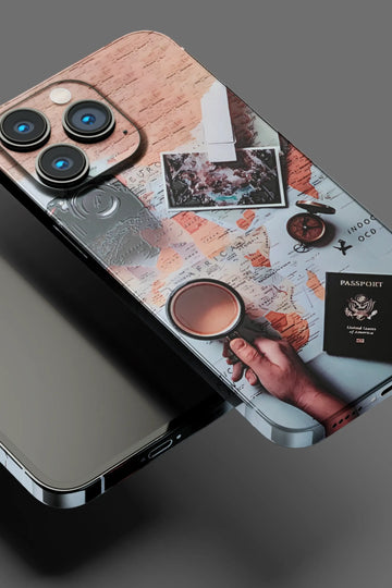 World Map Travel Mobile Skin 1843