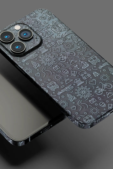 Vector Black Design Mobile Skin 1745