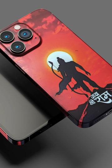 Jay Shree Ram Orange Mobile Skin 3263