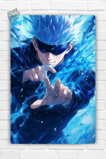 Gojo Anime Metal Poster 001