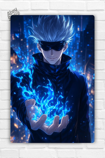 Gojo Anime Metal Poster 002