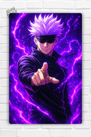 Gojo Anime Metal Poster 003