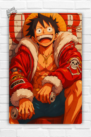 Luffy Anime Metal Poster 01