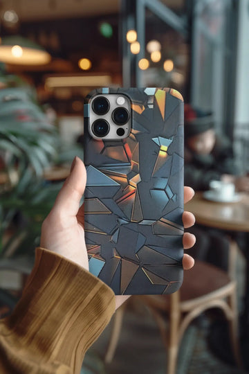 Black & Gold Printed Mobile Skin 1501
