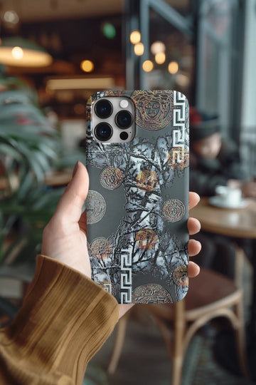 Golden Abstract Mobile Skin 1718