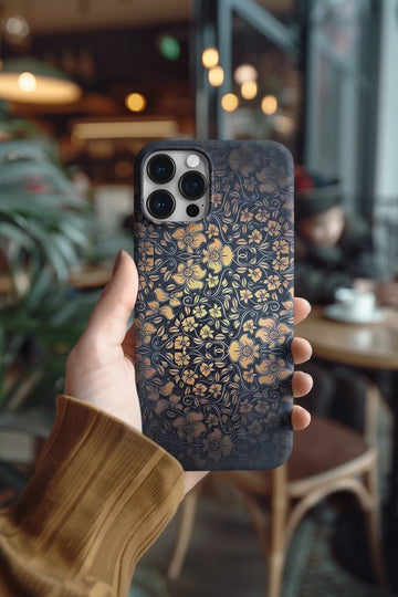 Golden Flower Abstract Mobile Skin 2385