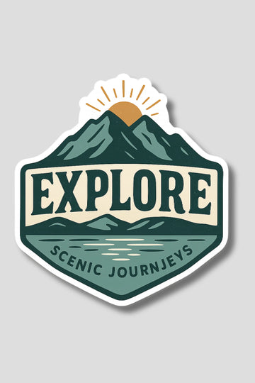 Explore Mountains Sticker