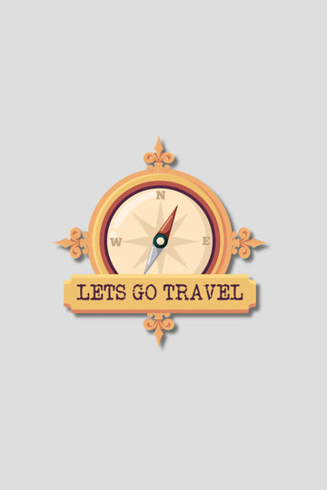 Lets Go Travel Sticker