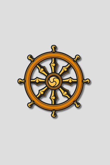Dharma Chakra Sticker