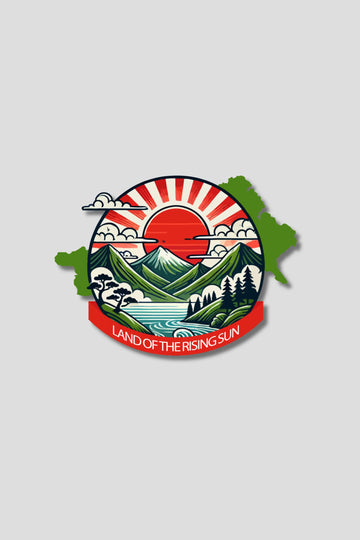 Land Of The Rising Sun Sticker