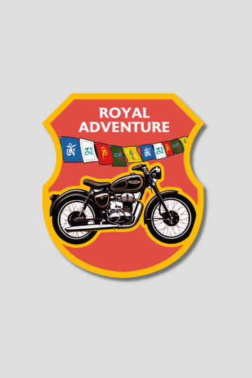 Royal Adventure Bike Sticker