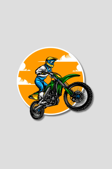 Motorcycle Rider Sticker