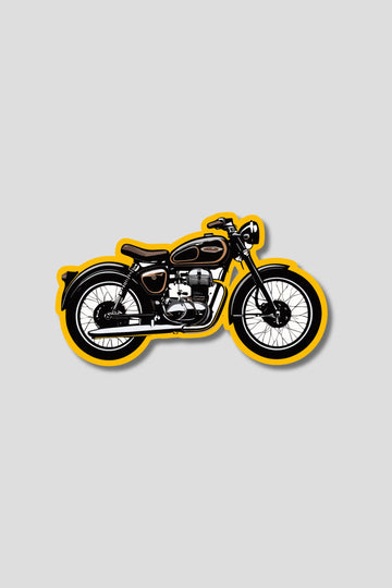 Black Royal Enfield Bike Sticker