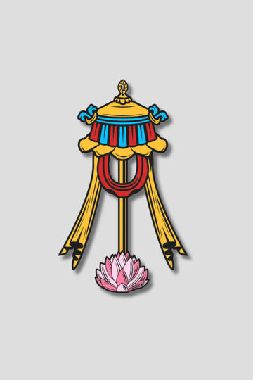 Buddhist Victory Banner Sticker