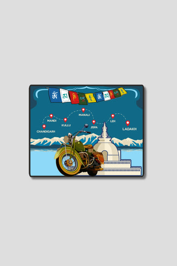 Ladakh Map Sticker