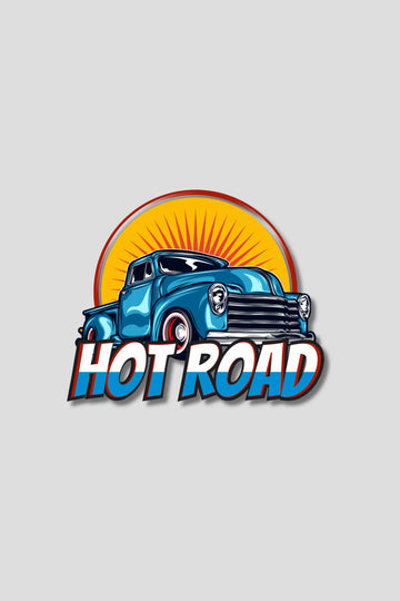 Hot Road Car Sticker