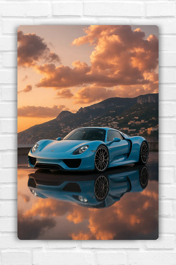 Porsche 718 Spyder Metal Poster 2