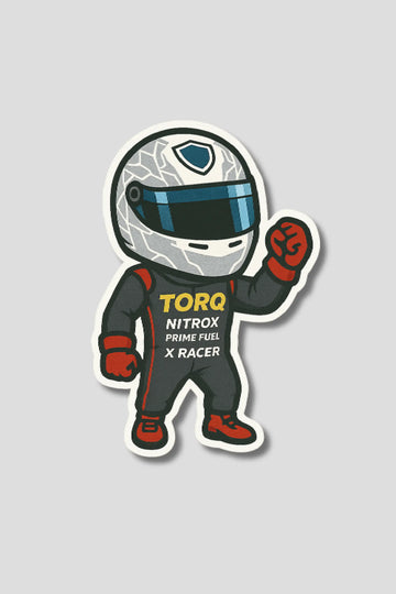Formula 1 Racing Car Driver Sticker
