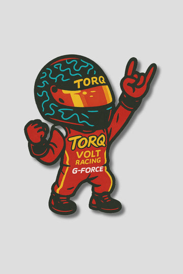 Formula 1 Racing Car Driver Red Sticker