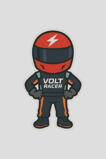 Formula 1 Racing Car Driver Sticker