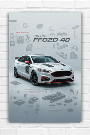 Ford Fusion Rally Sport Metal Poster