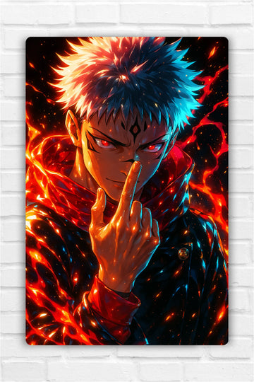 Ryomen Sukuna - Jujutsu Kaisen Metal Poster