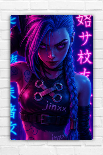 Jinx Metal Poster - Arcane | League of Legends