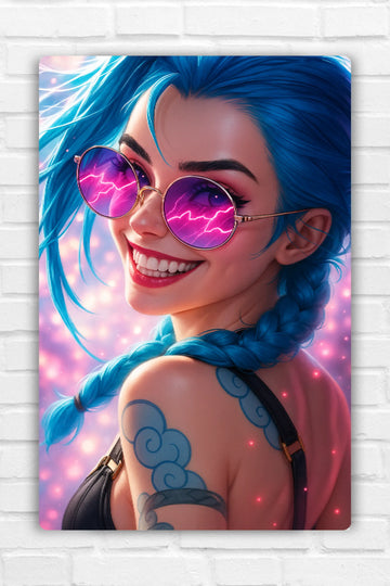 Jinx (Arcane/League of Legends) Metal Poster