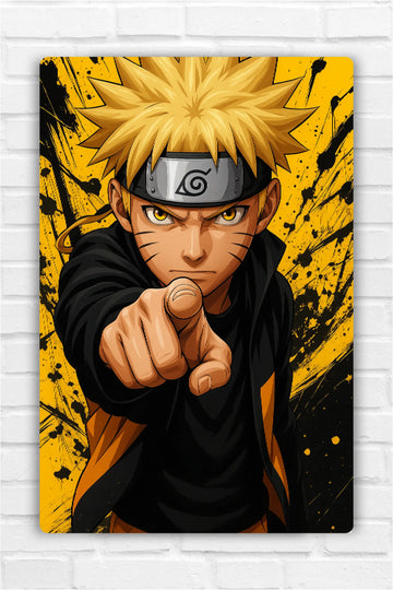 Naruto Uzumaki "Believe It!" Metal Poster