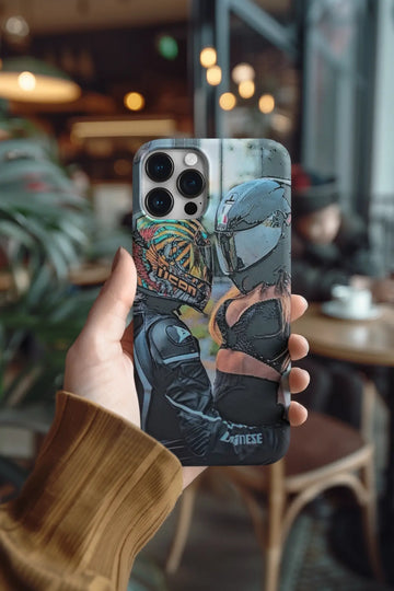 Couple Biker Mobile Skin 1109
