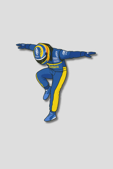 Formula One Car Driver Sticker
