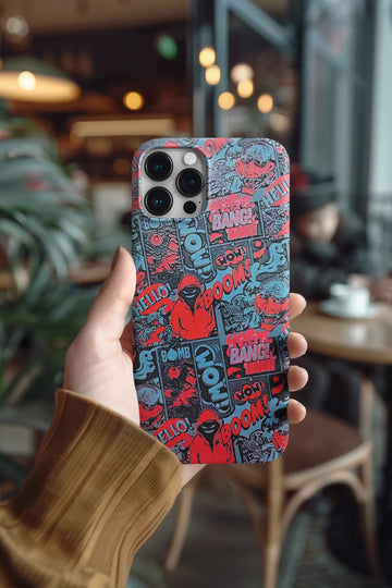 Bang Bang Red Abstract Mobile Skin 1262